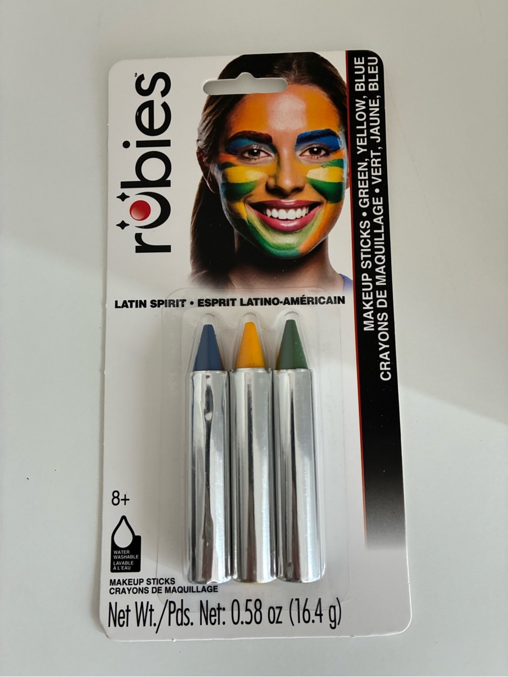Rubie's Makeup Sticks - Blue, Yellow, Green
